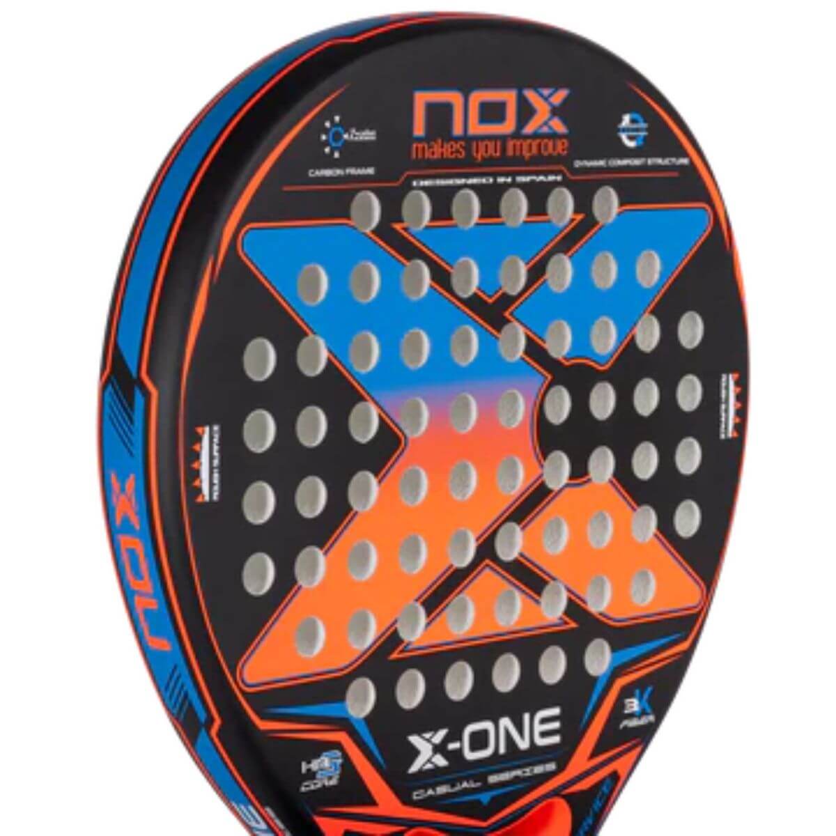 Pala Padel Nox XOne Evo Colours Rough Surface (360-375gr)
