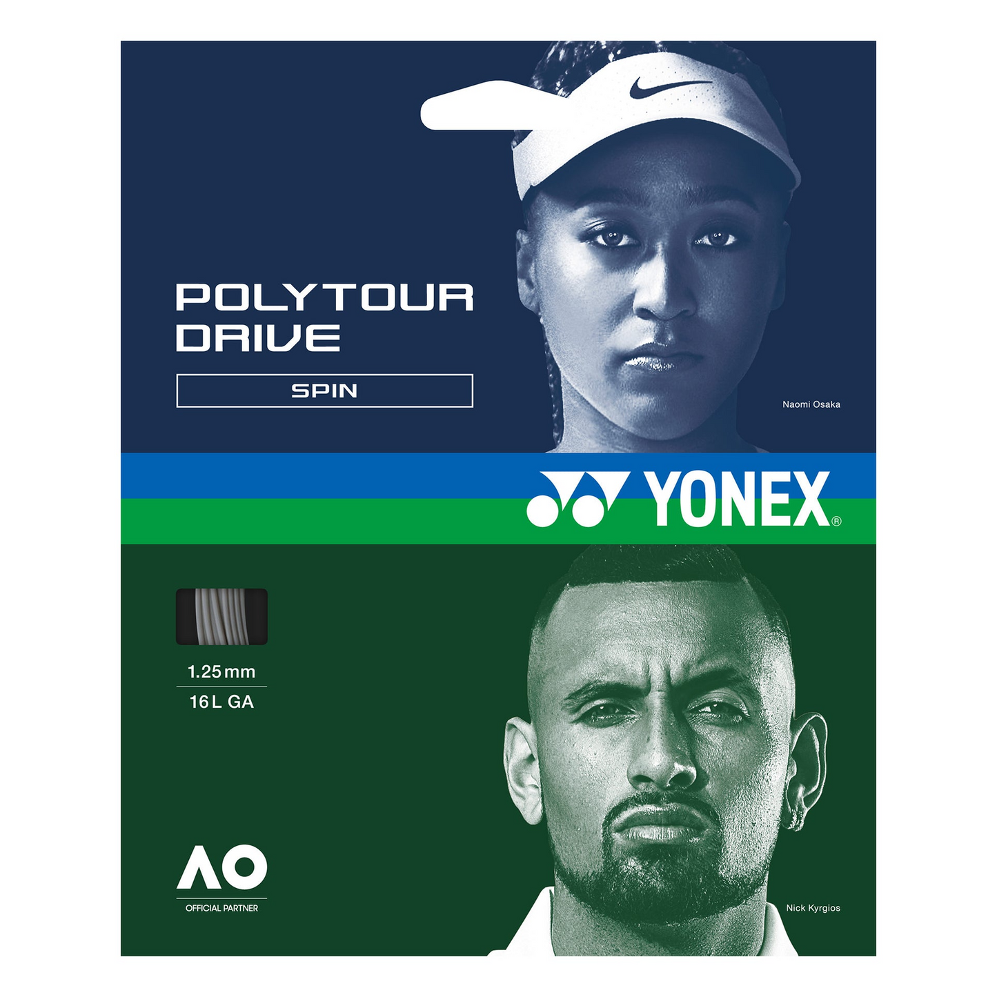SET YONEX POLYTOUR DRIVE 1.25