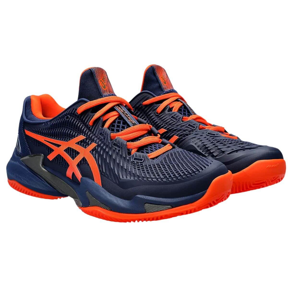 ZAPATILLA ASICS COURT FF 3 ARCILLA AZUL NARANJA