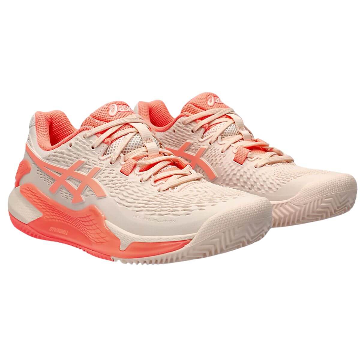 ZAPATILLA ASICS MUJER GEL RESOLUTION 9 CLAY PINK CORAL
