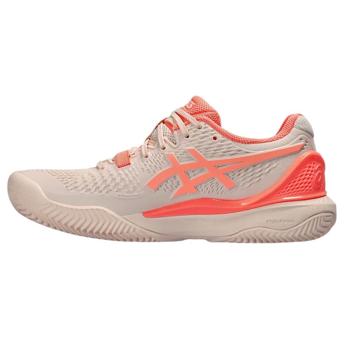 ZAPATILLA ASICS MUJER GEL RESOLUTION 9 CLAY PINK CORAL