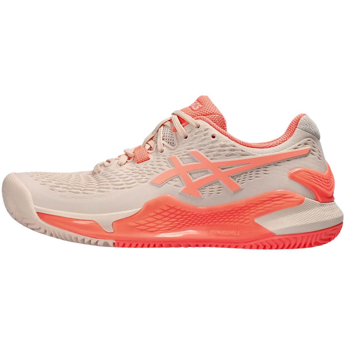 ZAPATILLA ASICS MUJER GEL RESOLUTION 9 CLAY PINK CORAL