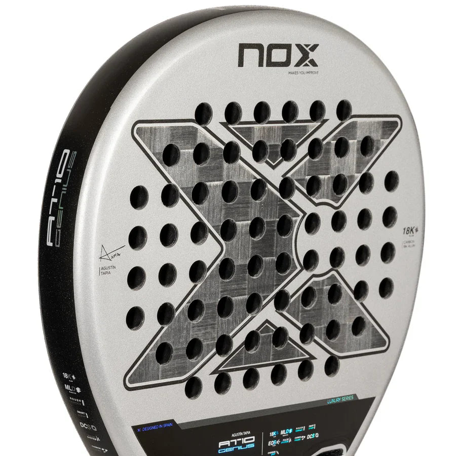 Pala Padel Nox AT10 Genius 18K By Agustin Tapia (360-375gr) 2024