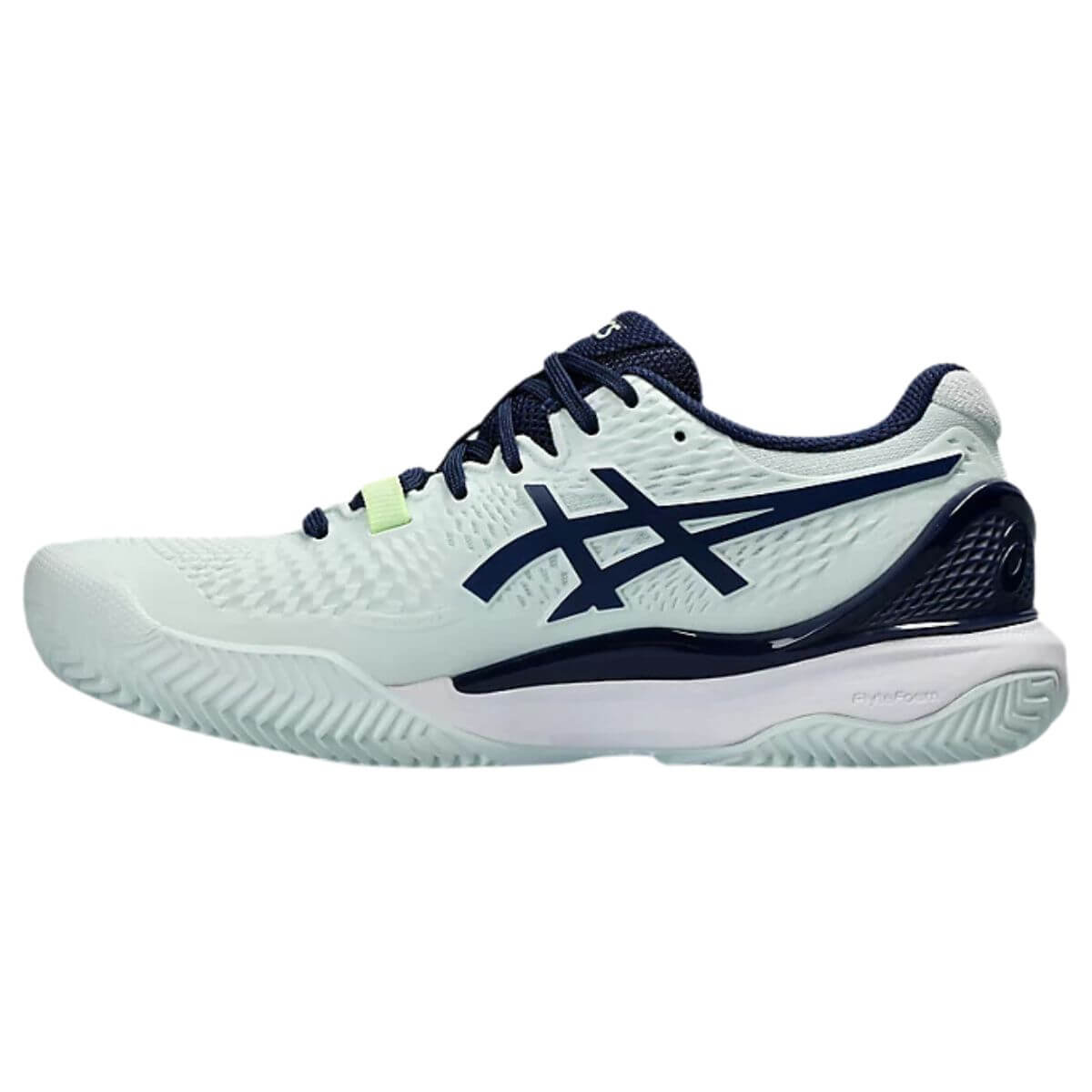 ZAPATILLA ASICS MUJER GEL RESOLUTION 9 CLAY PALE MINT BLUE EXPANSE