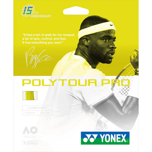 SET YONEX POLY TOUR PRO 1.25 YELLOW LIMITED EDITION