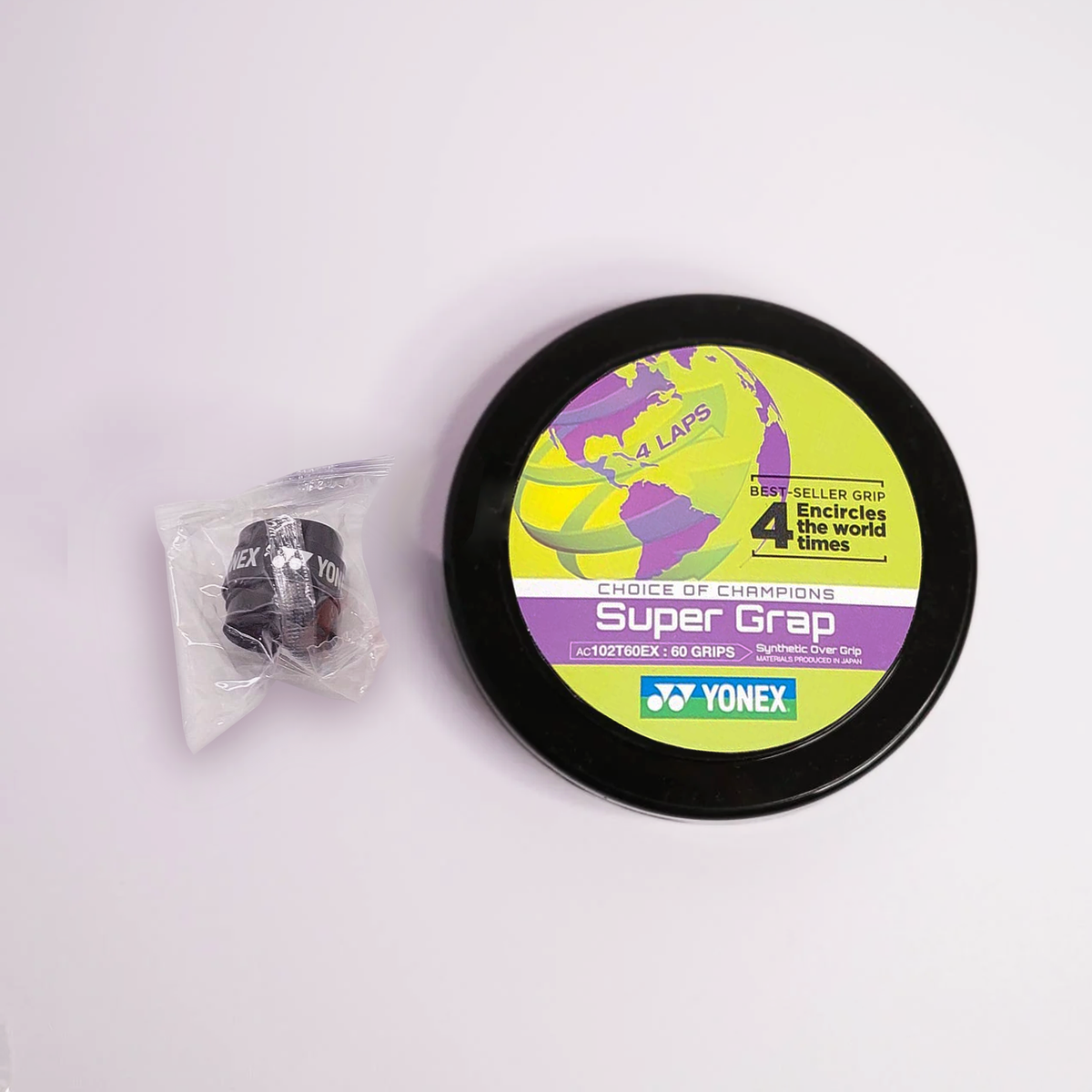 Jarro overgrip Yonex Super Grap negro detalle