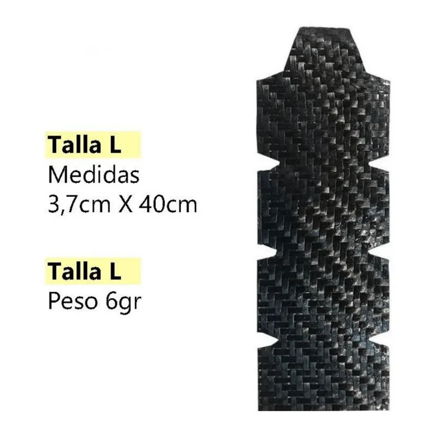 PROTECTOR PALA PADEL NO+CRASH FIBRA CARBONO NEGRO TALLA L